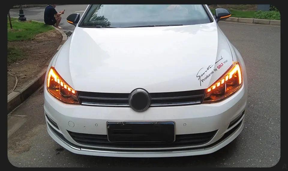 Car Lights for VW Golf 7 LED Headlight Projector Audi-Design Animation DRL Head Lamp Dynamic Signal Automotive Accessories - Auto Part Pro Switzerland