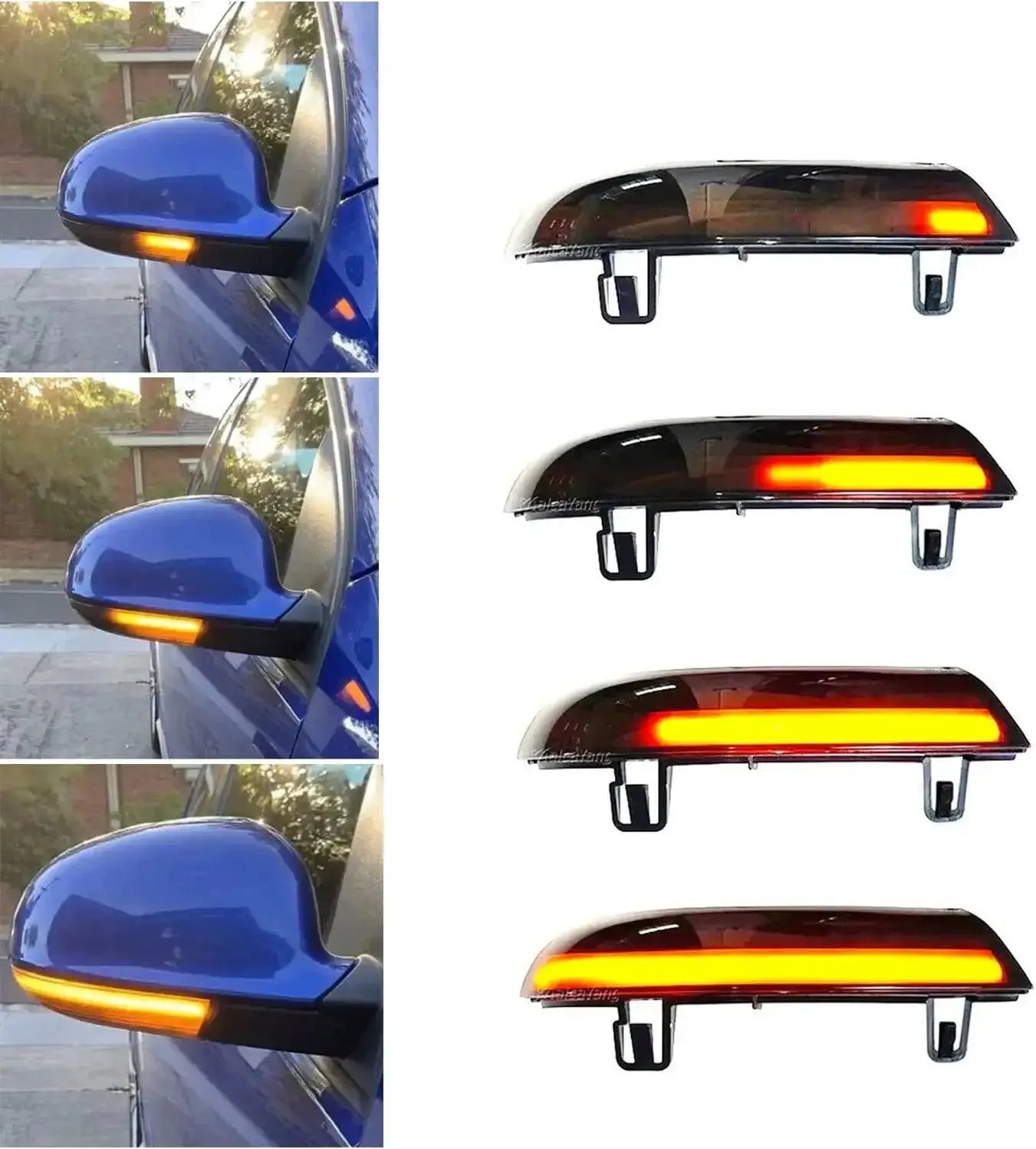 2pcs Dynamic Blinker For VW GOLF 5 GTI V MK5 Jetta Passat B5.5 B6 Sharan Superb B5 EOS LED Turn Signal Mirror - Auto Part Pro Switzerland
