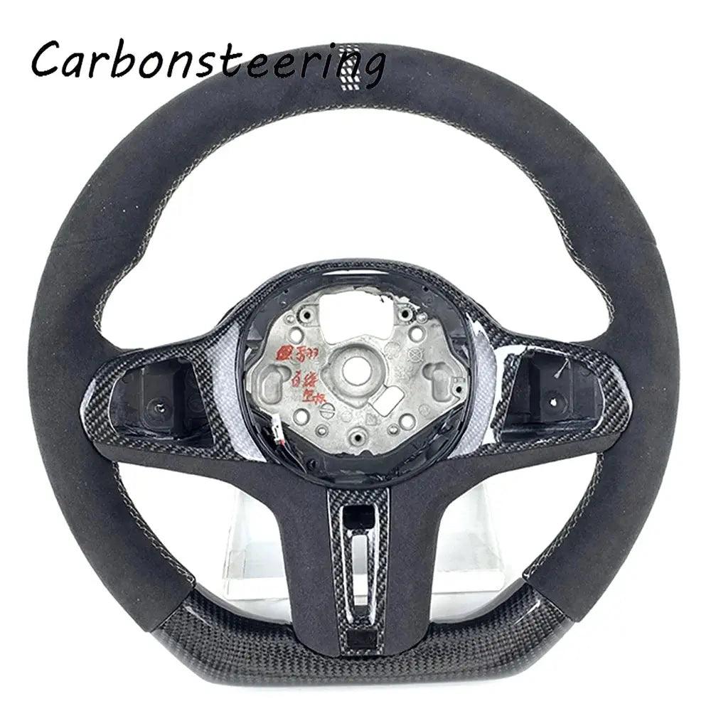 Cars accessories Alcantara Forged Carbon fiber steering wheel For BMW G20 G30 G21 G22 G23 M3 M4 320i 325i 330i 340i G22 G42 G80 - Auto Part Pro Switzerland