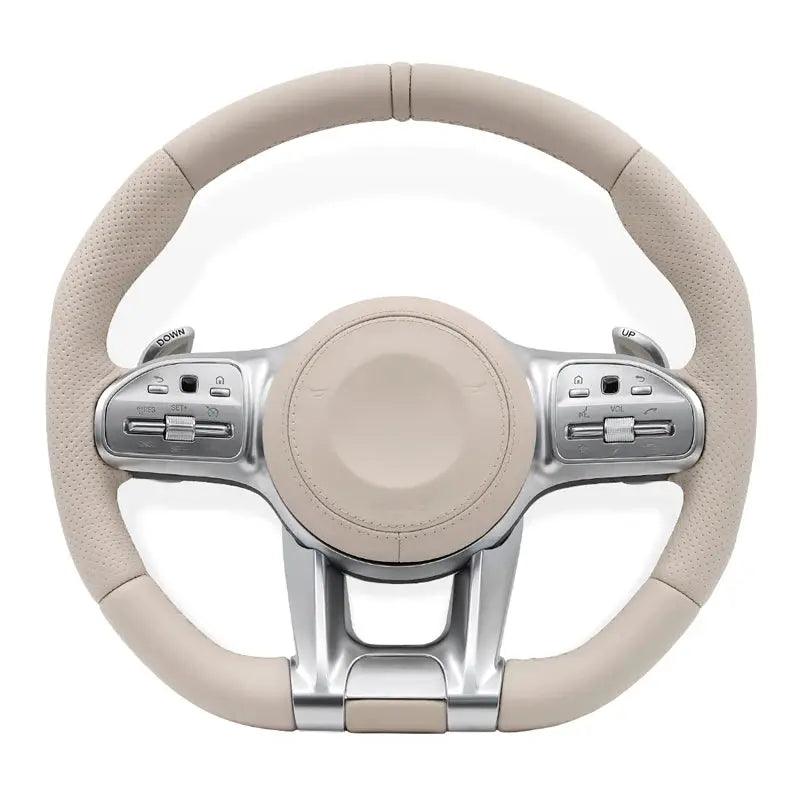 Beige Car Steering wheel for Mercedes Benz W205 W204 W213 G55 G500 W212 W222 W221 W463 C63 S63 CLS63 E63 GLC GLE GLS 220d c220d - Auto Part Pro Switzerland