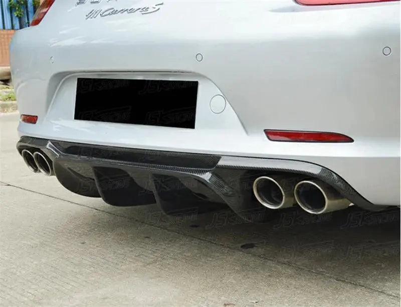 For Porsche 911 991 2012 2013 2014 2015 Real Carbon Fiber Front Lip Rear Diffuser Body Side Skirt Kit Trunk Spoiler Refits - Auto Part Pro Switzerland