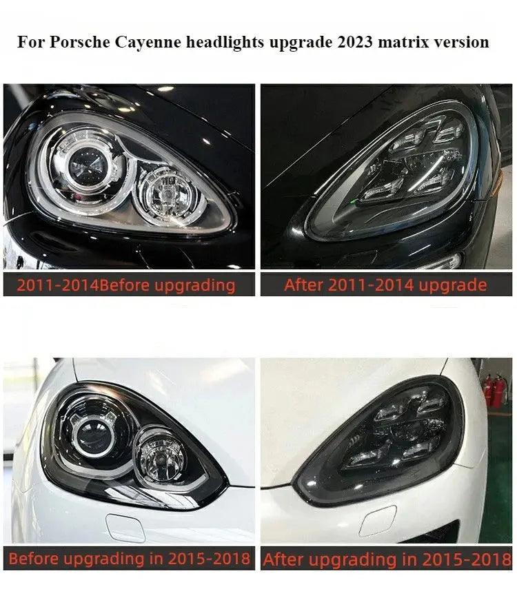 For Porsche Cayenne 2011-2018 High Quality LED Headlights 958.1 958.2 Upgrade 9Y0 Front Head Light Plug and Play Car Lamp - Auto Part Pro Switzerland