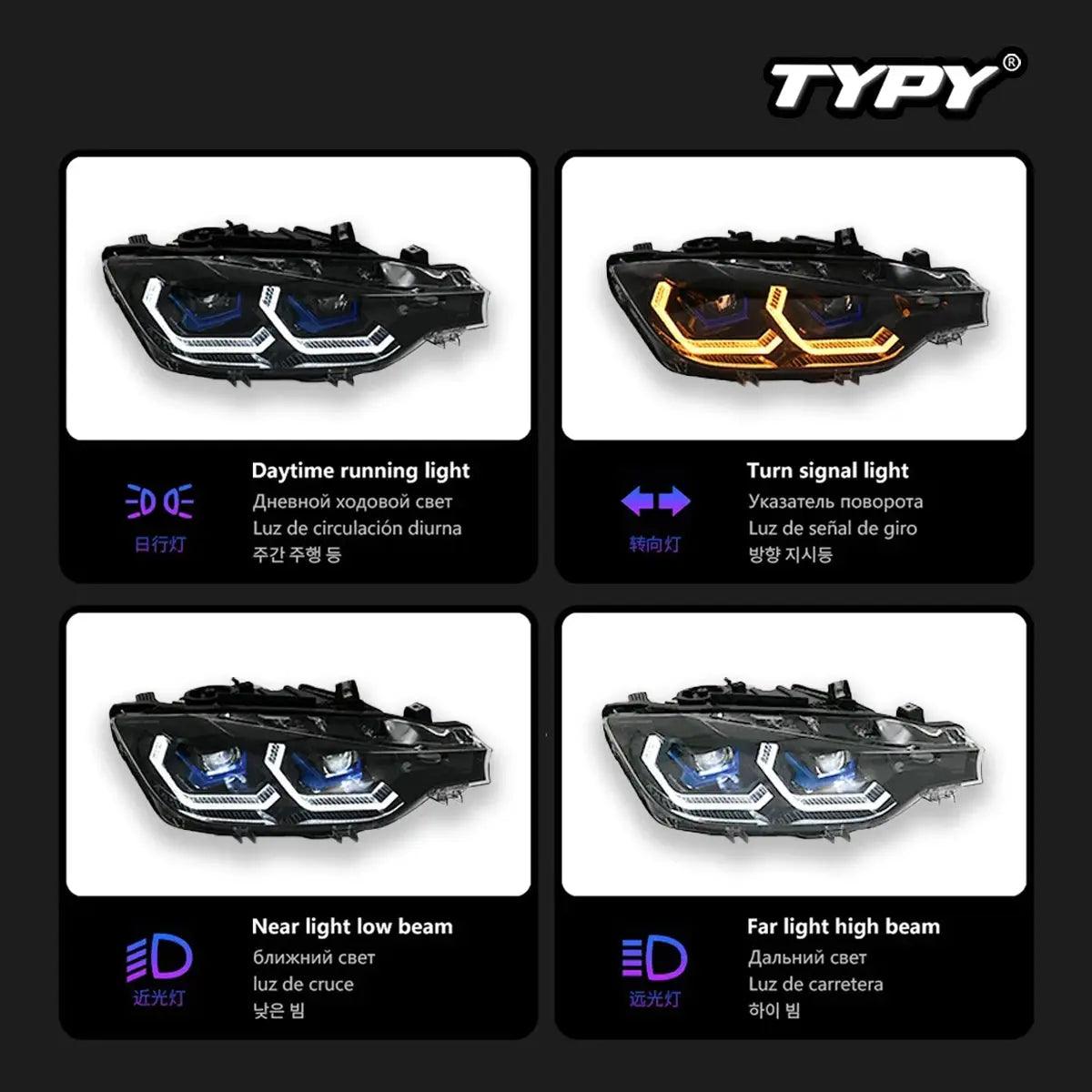 Car Lights For BMW 3 Series 2015-2018 F30 Headlight LED Projetor head Lamp Daytime Running Light Automotive Accessories - Auto Part Pro Switzerland