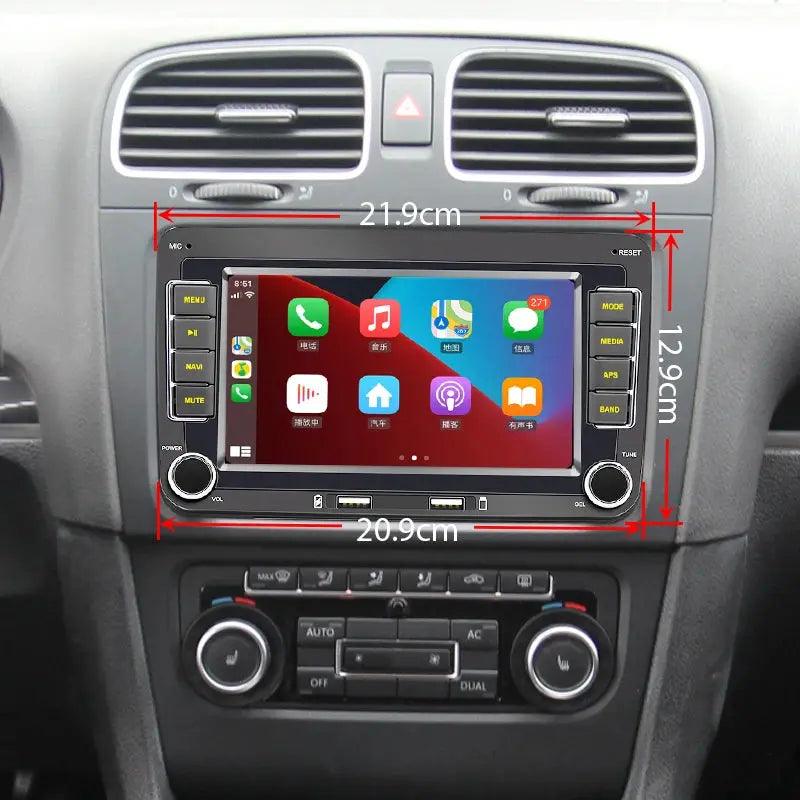 2 Din Android Carplay Car Radio Bluetooth Android-Auto DAB Plus FM RDS GPS Wifi Head Unit for VW Golf 5 6 Jetta Touran - Auto Part Pro Switzerland