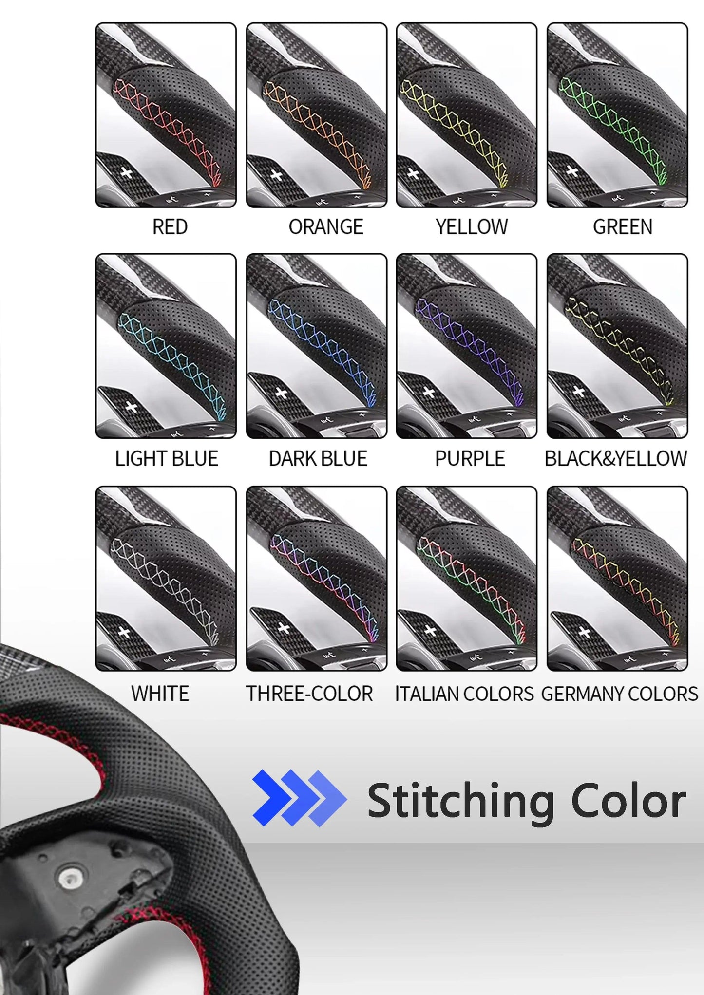 Customized leather carbon fiber steering wheel suitable for Porsche Macan Panamera Cayenne Cayman Boxster 991 992 970 971 918 - Auto Part Pro Switzerland