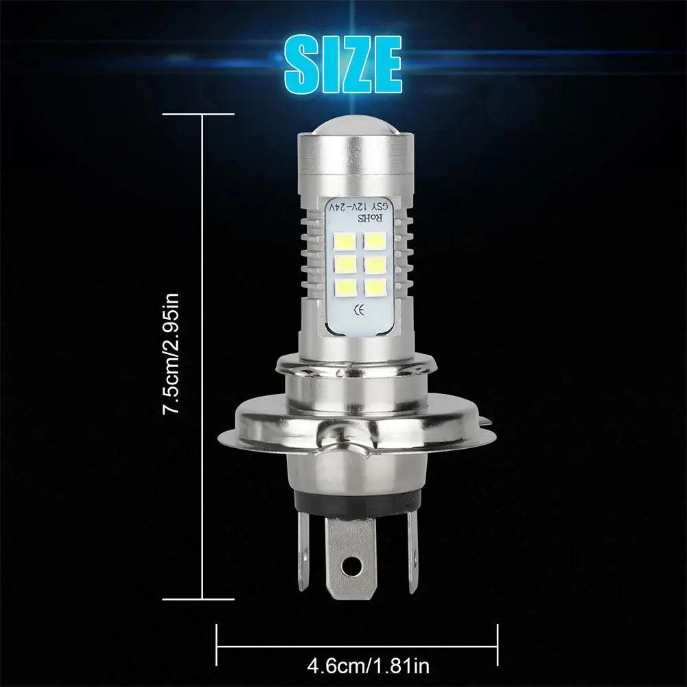 H4 9003 HB2 LED Headlight Bulb 6000K 220W 12V Car Head Lamp Bulb IP67 Waterproof Headlight Conversion Kit White Aluminum 15000LM - Auto Part Pro Switzerland