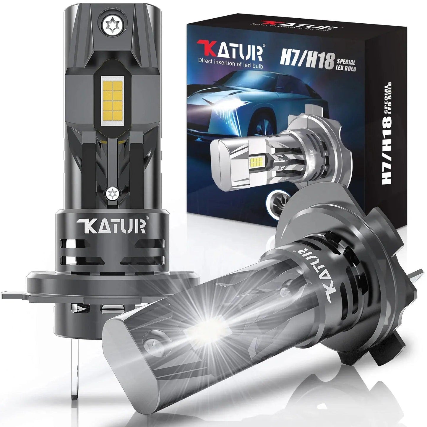 2Pcs High Power Turbo H7 LED Lamp 100W 20000LM Car Headlight Bulbs For Volkswagen VW Golf 5 Passat B6 Polo Kia Ceed Rio Audi A3 - Auto Part Pro Switzerland