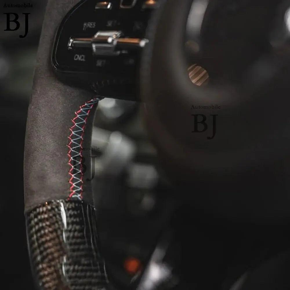 LED Steering Wheel Carbon Fiber Fit For Benz Mercedes AMG C63 E63 A C E CL GL W205 W204 W213 W212 2012-2021 Customized - Auto Part Pro Switzerland