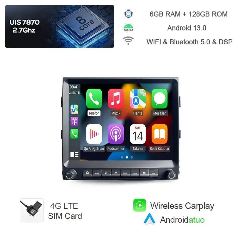 8.4" Android 13 Car Radio for Porsche Cayenne 2010 2011-2017 Navigation Stereo 8+256G Bluetooth Wifi RDS GPS Multimedia Player - Auto Part Pro Switzerland