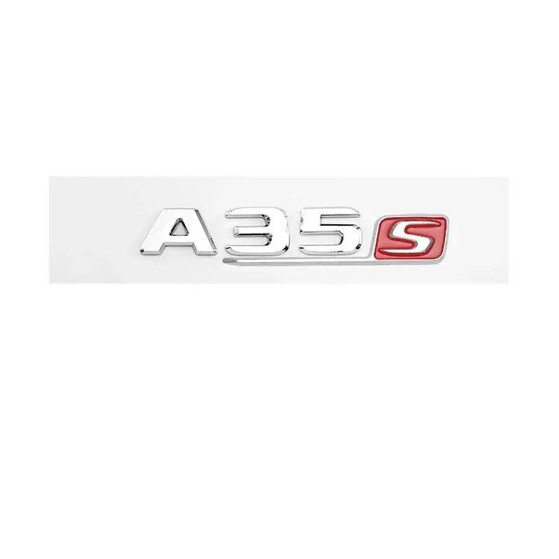 3d ABS Chrome Black Logo A35S A45S Emblem Letters Badge Car Sticker For Mercedes Benz A45S AMG W176 W177 Accessories - Auto Part Pro Switzerland