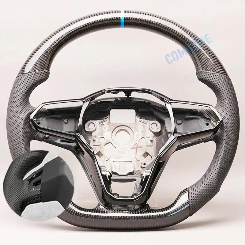 For Volkswagen VW Golf 8 GTI R Line MK8 Carbon Fiber Steering Wheel Customized Without heating function - Auto Part Pro Switzerland