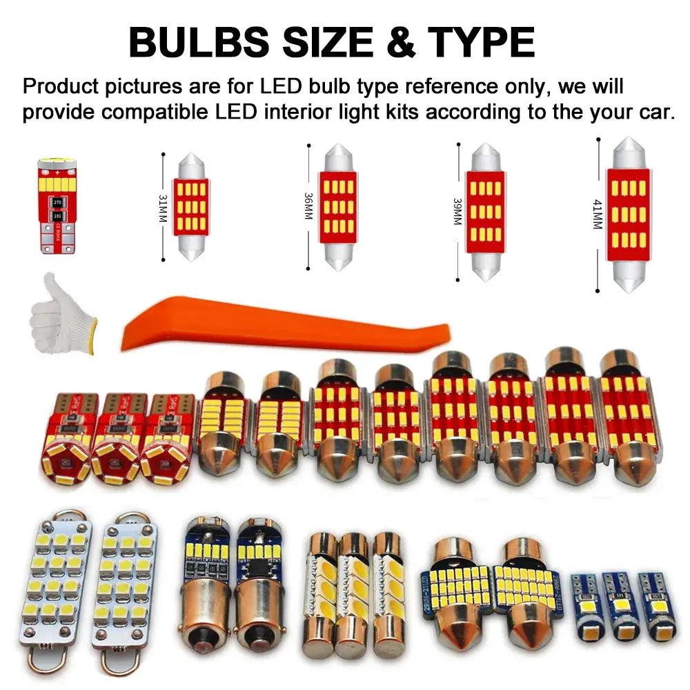 18Pcs Interior Map Light LED Bulb Kit For BMW 5 Series E34 Sedan Saloon 518i 520i 524td 525ix 530i 535i 540i M5 Car Accessories - Auto Part Pro Switzerland
