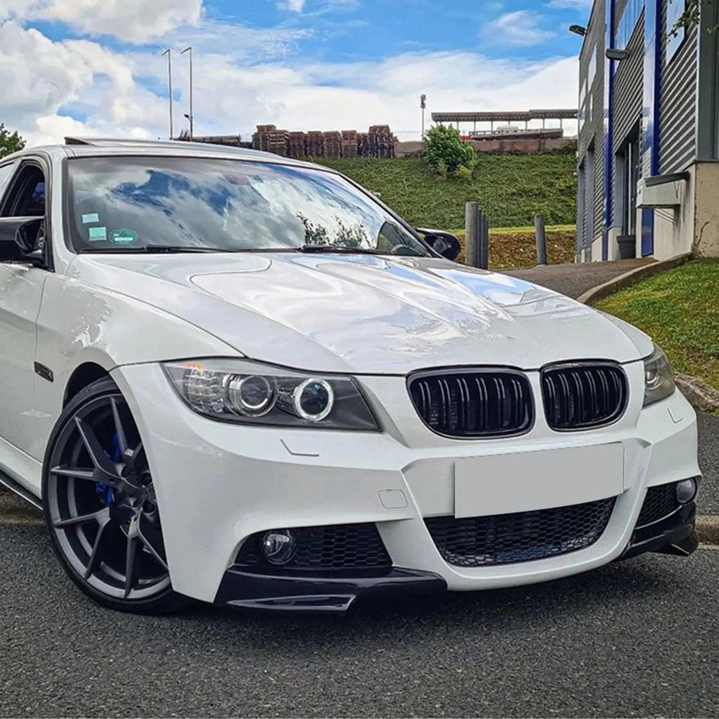BMW 3 Series E90 E91 320i 330i M-Tech LCI 2005-2012 325i 328i Front Bumper Side Air Vent Intake Spoiler Splitter Cover Lip - Auto Part Pro Switzerland