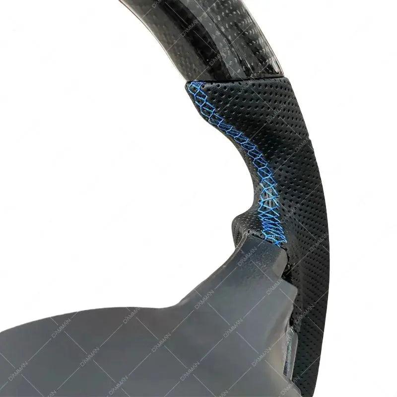 Real Carbon Fiber Steering Wheel For Volkswagen VW Golf MK7/7.5 6C GTI GTD R Polo 2013-2020 Perforated leather Car Modification - Auto Part Pro Switzerland