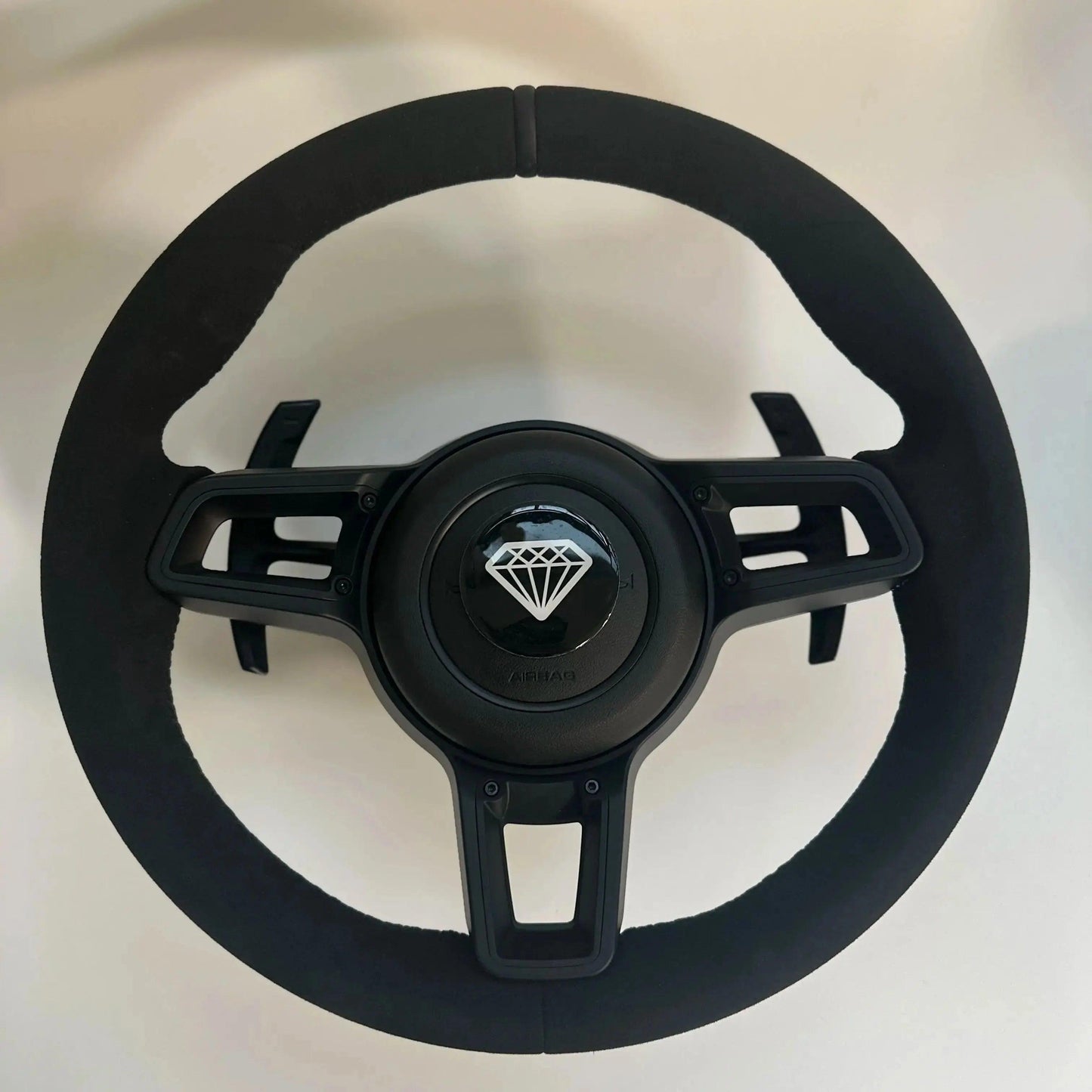 MT AUto Car Parts Full Leather Steering Wheel for Porsche Cayenne Boxster Panamera Cayman 911 991 970 997 718 Steering Wheel - Auto Part Pro Switzerland