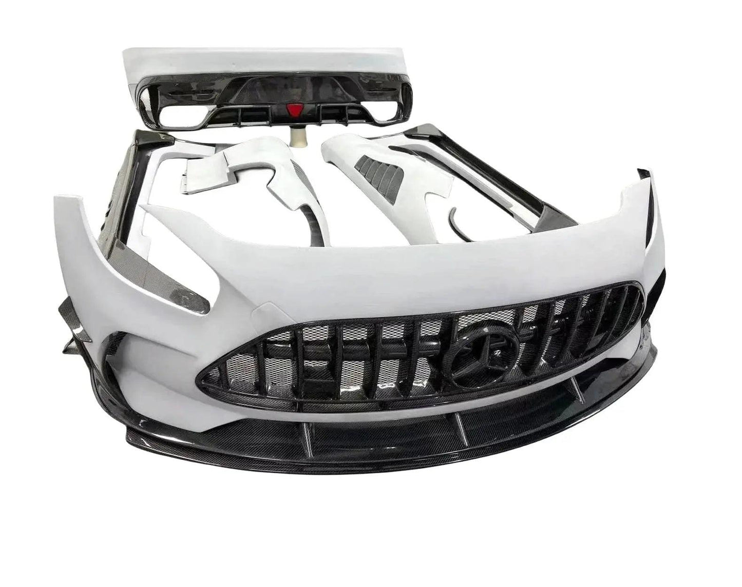 Carbon Fiber Body Kit Black Series Style for Mercedes Benz AMG GT GTC GTS Half Carbon Front Bumper Lip Fender Diffuser - Auto Part Pro Switzerland