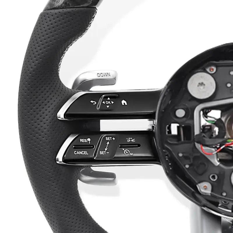 Car Carbon Fibre Steering Wheel For Mercedes Benz AMG A-Class C-Class E-Class W204 W205 W212 W213 W221 W222 E63 E63S E63 S63 C63 - Auto Part Pro Switzerland