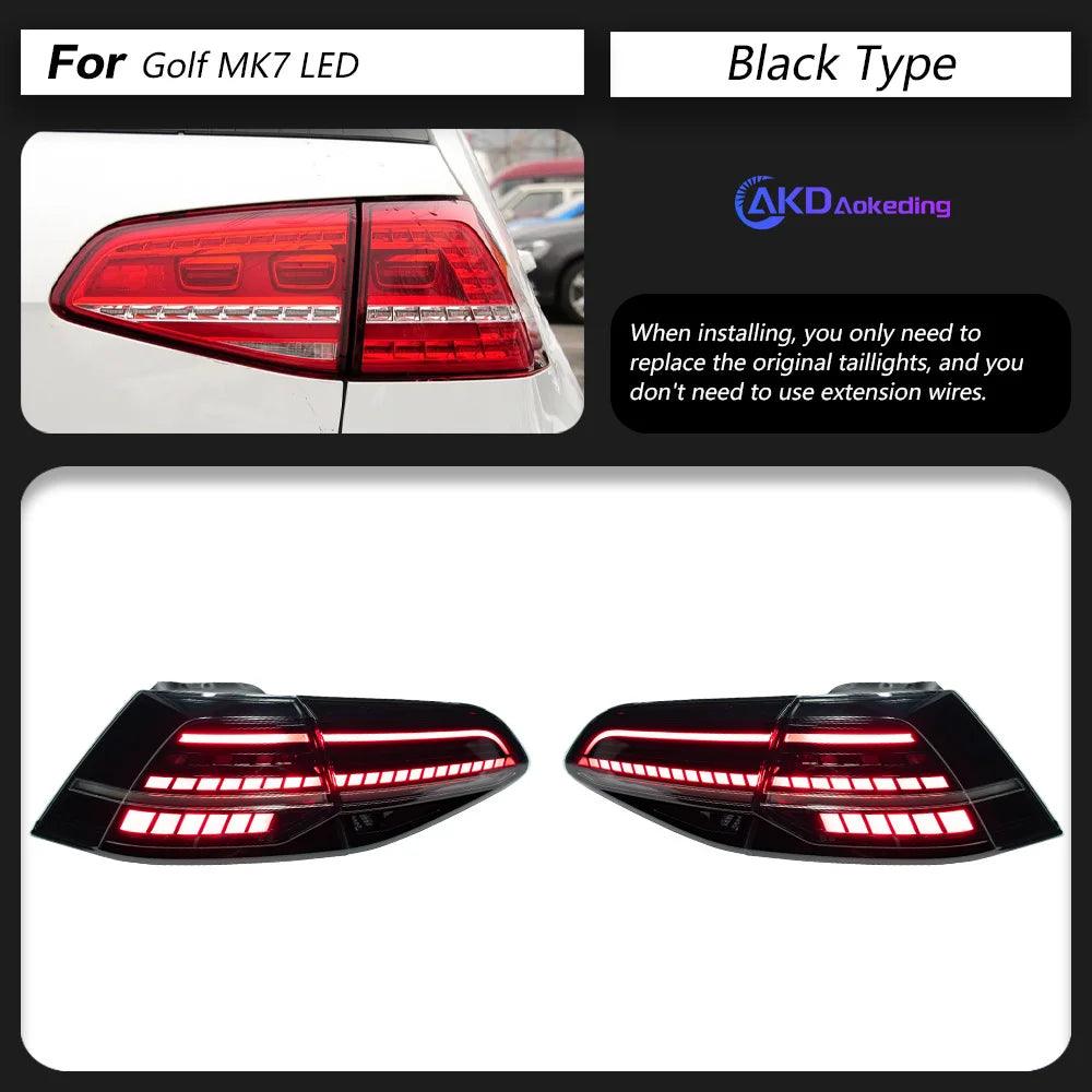 AKD Car Styling Tail Lamp for VW Golf 7 LED Tail Light 2013-2019 Golf 7.5 MK7 Rear Stop DRL Animation Brake Auto Accessories - Auto Part Pro Switzerland
