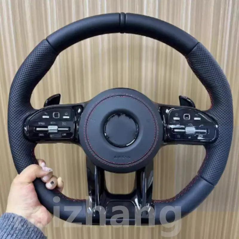 For Mercedes Benz c190 W117 W166 W177 S500 W205 W213 W216 W217 W218 W222 W253 W257 W463 GLE G63 C63AMG leather steering wheel - Auto Part Pro Switzerland