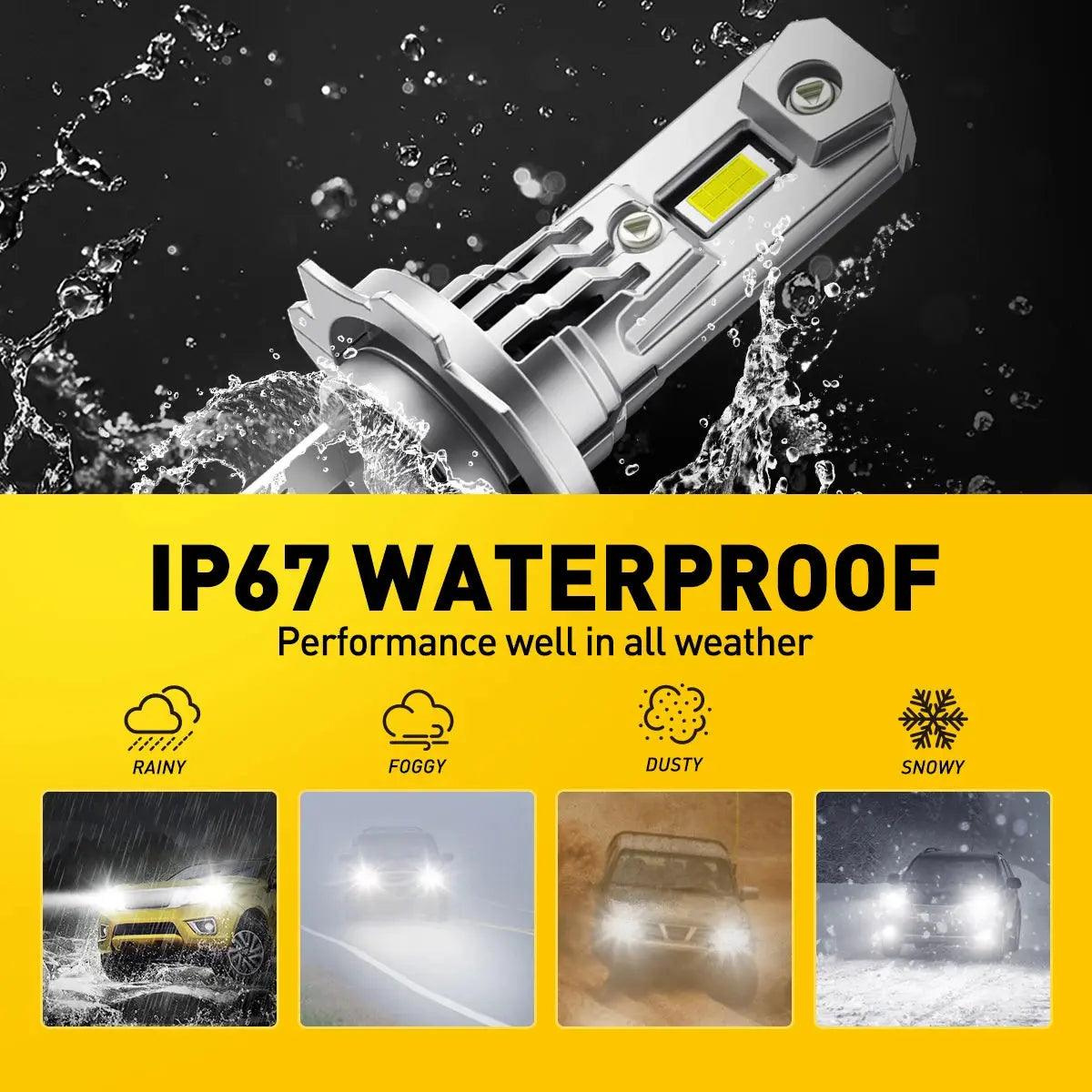 AUXITO 20000LM H7 LED Head Lamp H7 LED Headlight Bulb Canbus Error Free for VW mk4 Polo Passat b6 b7 Golf 5 6 7 Honda crv civic - Auto Part Pro Switzerland