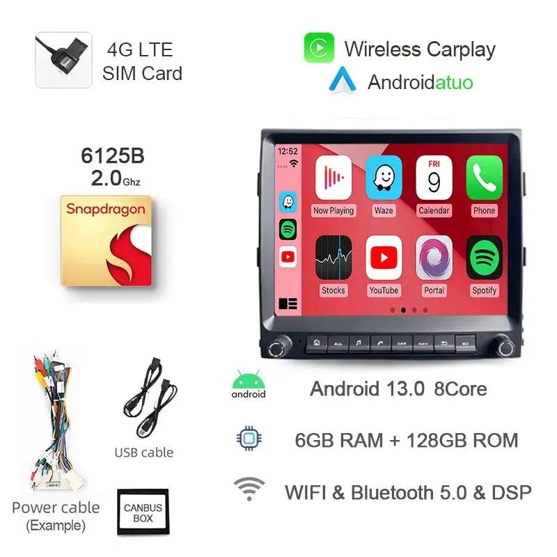 8.4" Android 13 Car Radio for Porsche Cayenne 2010 2011-2017 Navigation Stereo 8+256G Bluetooth Wifi RDS GPS Multimedia Player - Auto Part Pro Switzerland