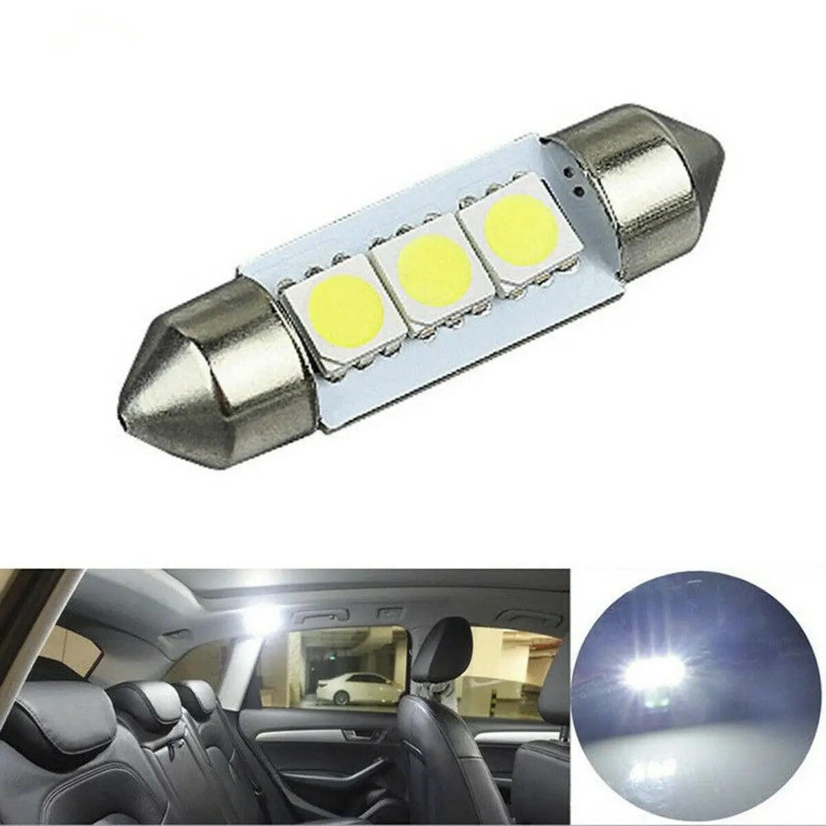 14Pcs LED Interior Package Kit for T10 36mm Map Dome License Plate Lights White - Auto Part Pro Switzerland