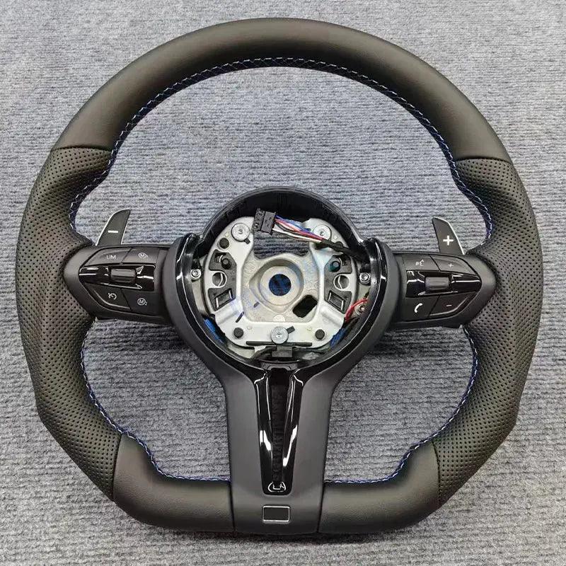 COME2ME Steering Wheel Suitable For Bmw F30 F10 F31 F20 E90 Is Made Of leather Material And Sports Steering Car Accessories //M Logo - Auto Part Pro Switzerland