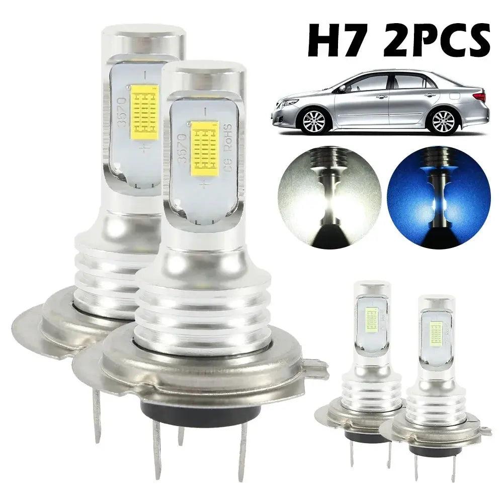 2pcs H7 LED Headlight Bulbs 360 Degree Beam Angle Car LED Fog Light Bulb 6000K Super Bright Car Headlight Bulbs Lampada DC12-24V - Auto Part Pro Switzerland