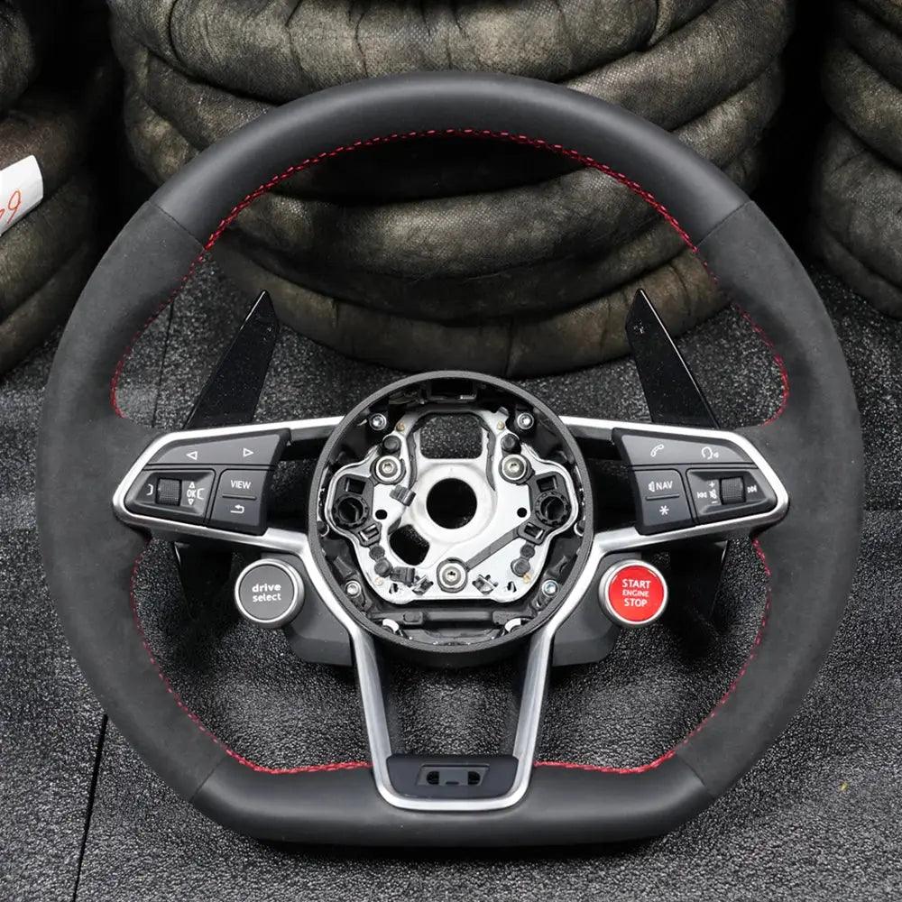 Led Carbon Fiber Steering Wheel Customized For Audi R8 TTS TT 2016-2021 Models LED Shift Sport Steering Wheel - Auto Part Pro Switzerland