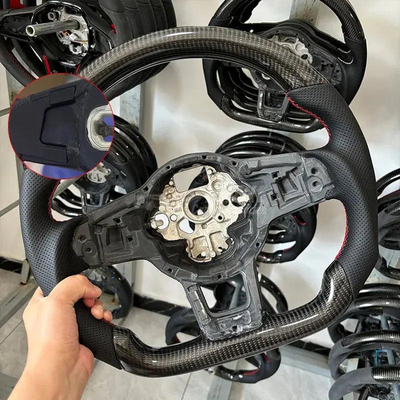 Forge Steering Wheel Fit for VW Mk5 MK6 MK7 MK7.5 GTI R Polo 2013-2020 Carbon Fiber Wheel - Auto Part Pro Switzerland