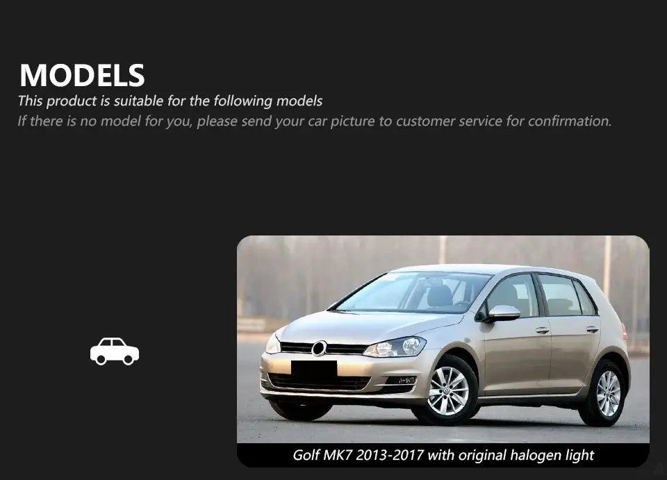 Car Lights for VW Golf 7 LED Headlight Projector Audi-Design Animation DRL Head Lamp Dynamic Signal Automotive Accessories - Auto Part Pro Switzerland