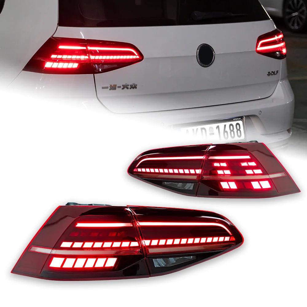 AKD Car Styling Tail Lamp for VW Golf 7 LED Tail Light 2013-2019 Golf 7.5 MK7 Rear Stop DRL Animation Brake Auto Accessories - Auto Part Pro Switzerland