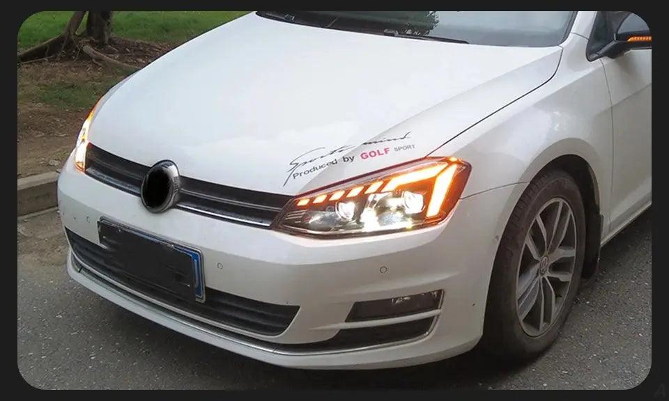 Car Lights for VW Golf 7 LED Headlight Projector Audi-Design Animation DRL Head Lamp Dynamic Signal Automotive Accessories - Auto Part Pro Switzerland
