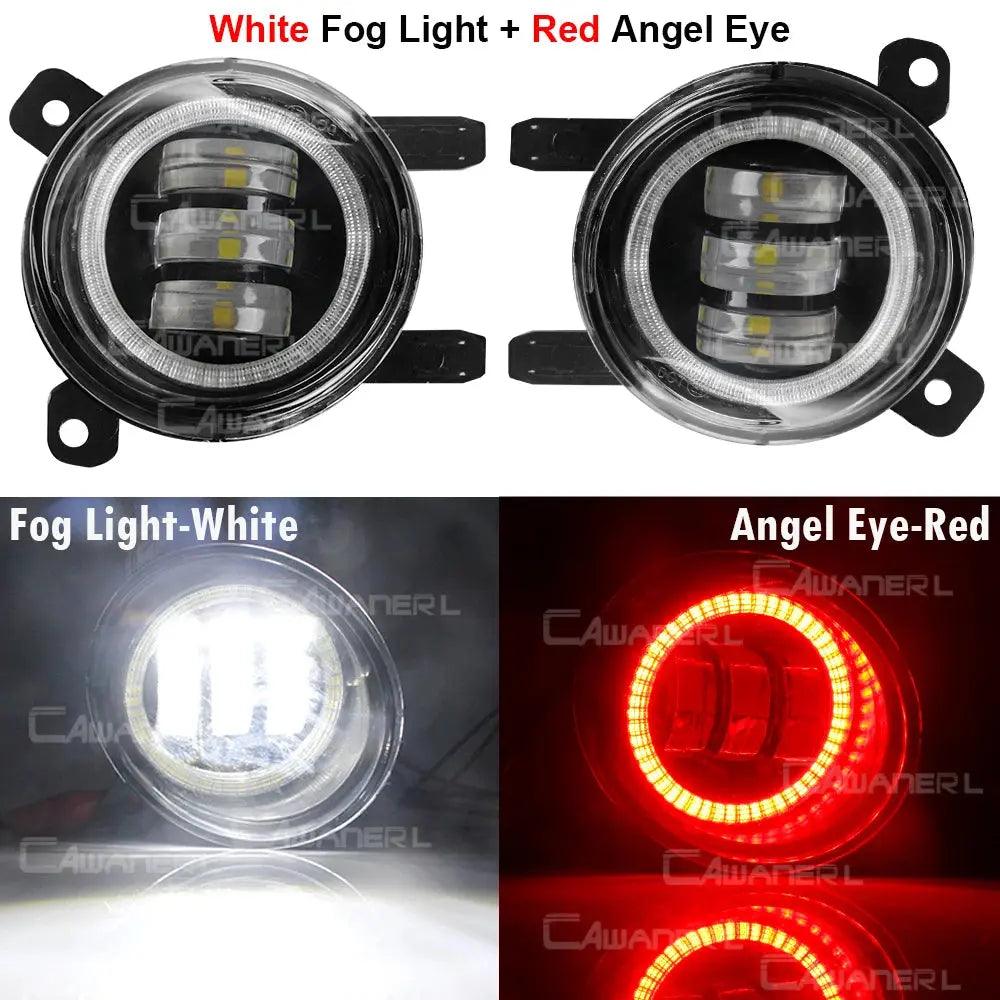 2 X Car Angel Eye LED Fog Light Daytime Running Lamp DRL For BMW F30 F34 F31 316i 320i 316d 325d 330d 318d 320d 335d 328i 335i - Auto Part Pro Switzerland