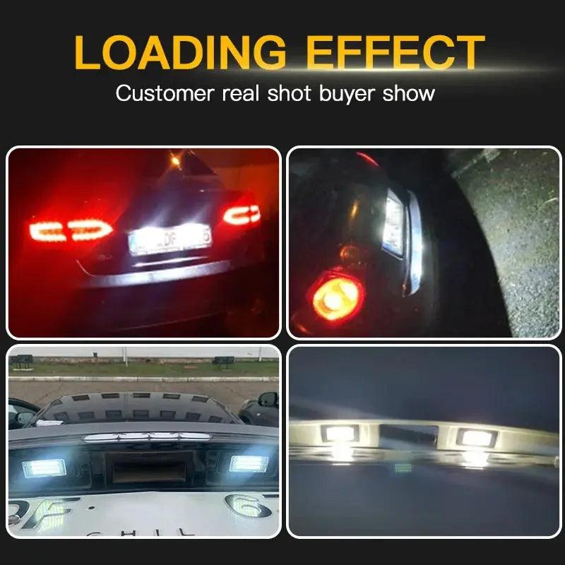 2Pcs LED License Number Plate Light Lamp For VW Golf Mk6 Mk7 Plus Jetta MK6 Passat B6 B7 Polo Touareg Mk2 Tiguan Touran Sharan - Auto Part Pro Switzerland