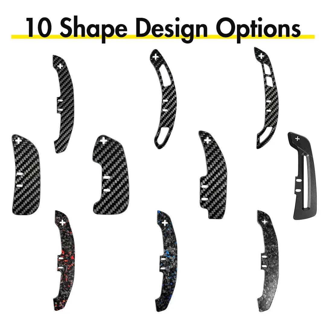 For BMW 1-4 series f20 f21 f30 f22 f80 g20 g30 g80 Magnetic Carbon Fiber Steering Wheel Paddle Shifter Extensions - Auto Part Pro Switzerland