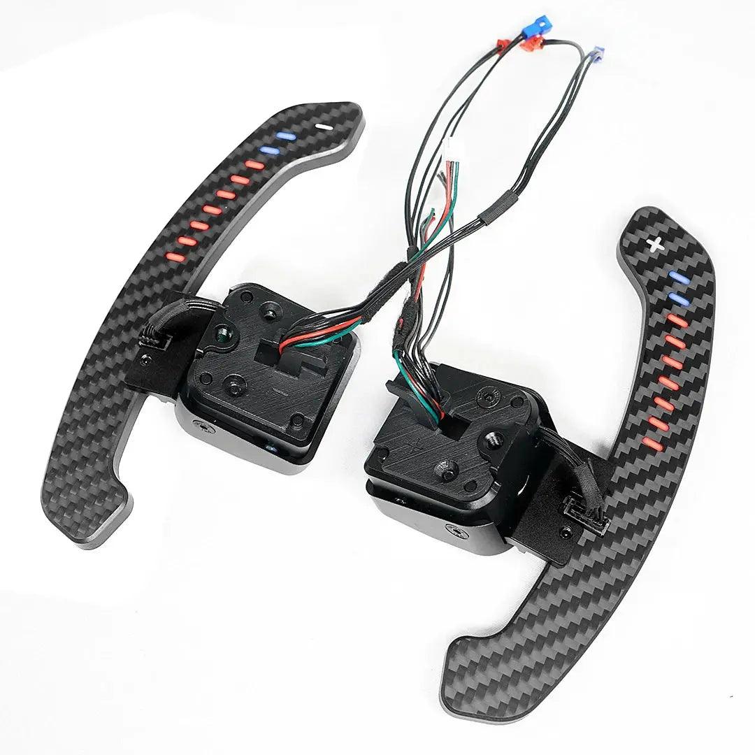 Magnetic Carbon Fiber Paddle Shifter For Audi A1 A3 A5 A8 Q3 Q4 Q5 Q7 Q8 S1 S3 S5 SQ5 SQ8 RS3 RS5 RSQ5 Paddle Shifter Extensions - Auto Part Pro Switzerland