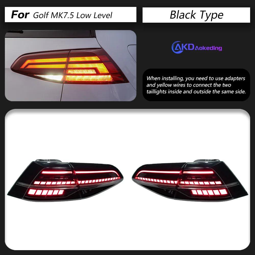 AKD Car Styling Tail Lamp for VW Golf 7 LED Tail Light 2013-2019 Golf 7.5 MK7 Rear Stop DRL Animation Brake Auto Accessories - Auto Part Pro Switzerland