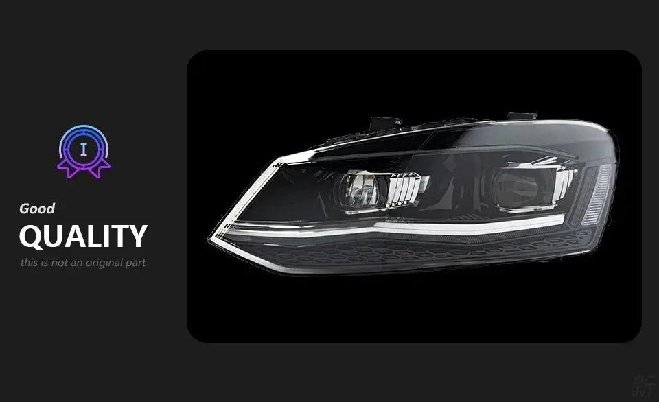 AKD Car Styling for VW Polo Headlights 2011-2018 Vento LED Headlight New Polo Design DRL Hid Head Lamp Bi Xenon Beam Accessories - Auto Part Pro Switzerland