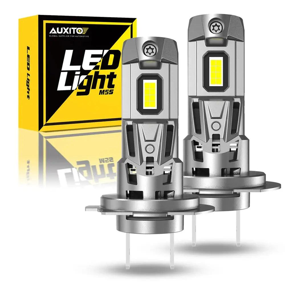 2Pcs 22000LM Canbus H7 LED Headlight Turbo 120W Wireless Error Free Light Bulb with Fan CSP Chip MINI Car Head Lamp 6500K - Auto Part Pro Switzerland