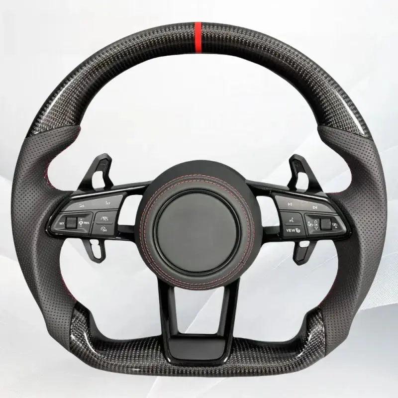 For Volkswagen VW CC Magotan POLO Golf 67GTI Passat Tiguan Scirocco R Genuine Leather Steering Wheel Modification Customization - Auto Part Pro Switzerland