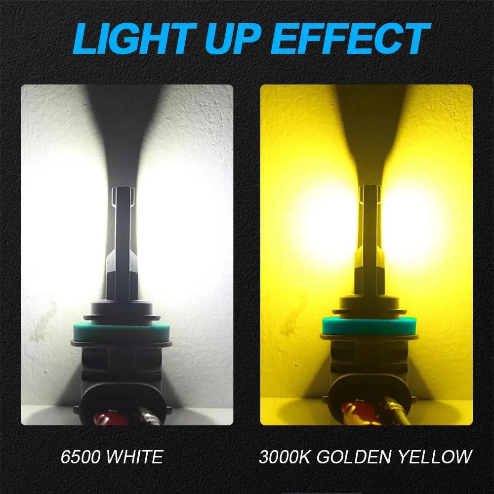 1pcs LED Bulb Canbus H8 H9 H11 H16JP Fog Lamp 9006 HB4 9005 HB3 H10 Headlight For VW Audi BMW Mini Smart Volvo Mercedes Porsche - Auto Part Pro Switzerland