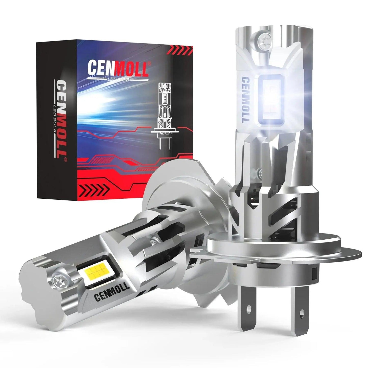 2x Car Lamp H7 12V LED CANBUS Headlight Bulbs for Volkswagen VW Golf Passat CC B6 Jetta Tiguan Mercedes W203 BMW Ford Skoda - Auto Part Pro Switzerland