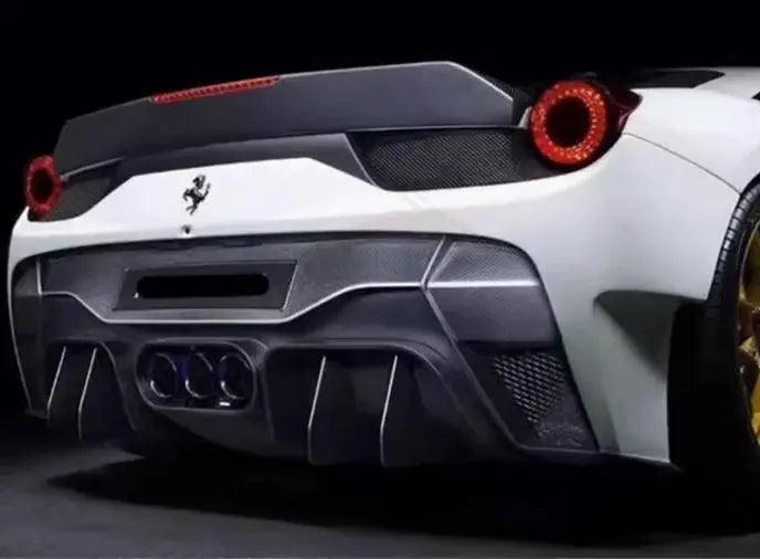 For Ferrari 458 2011 2012 2013 2014 FRP/Real Carbon Fiber Car Rear Wing Trunk Lip Spoiler - Auto Part Pro Switzerland