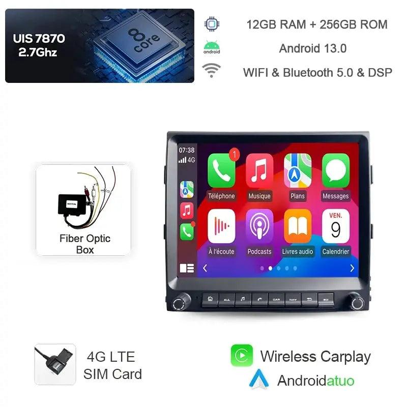 8.4" Android 13 Car Radio for Porsche Cayenne 2010 2011-2017 Navigation Stereo 8+256G Bluetooth Wifi RDS GPS Multimedia Player - Auto Part Pro Switzerland