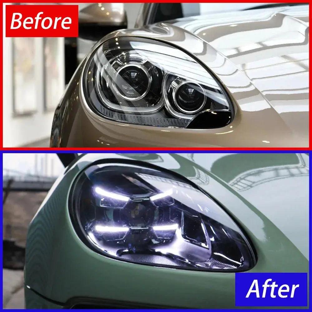 Car Front Lamps for Porsche 958 Macan 2014-2017 Led Auto Headlights Assembly Upgrade 2024 Matrix Projector Lens Accessories - Auto Part Pro Switzerland