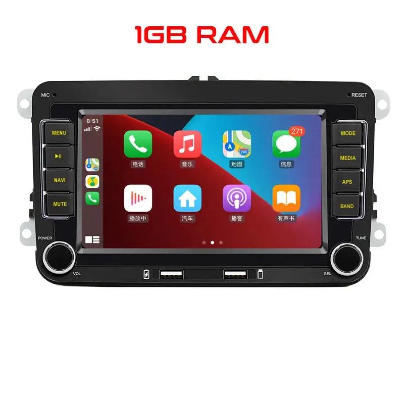 2 Din Android Carplay Car Radio Bluetooth Android-Auto DAB Plus FM RDS GPS Wifi Head Unit for VW Golf 5 6 Jetta Touran - Auto Part Pro Switzerland