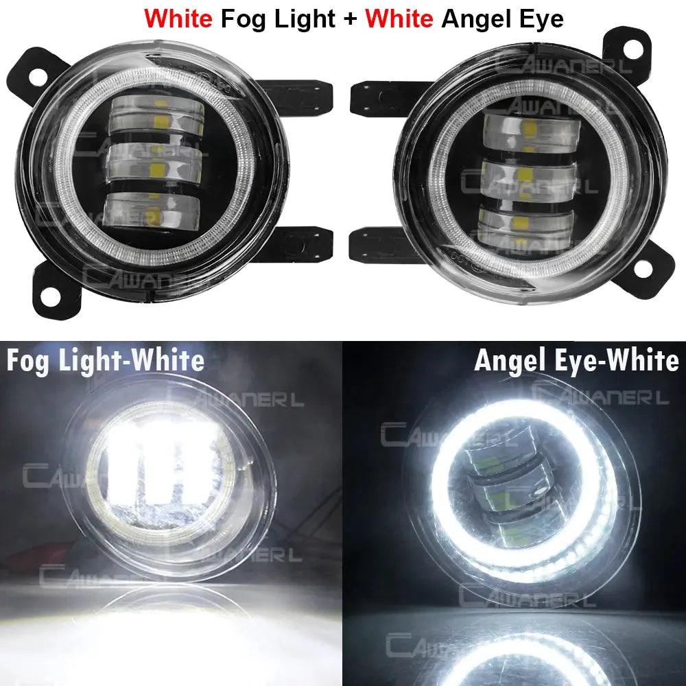 2 X Car Angel Eye LED Fog Light Daytime Running Lamp DRL For BMW F30 F34 F31 316i 320i 316d 325d 330d 318d 320d 335d 328i 335i - Auto Part Pro Switzerland
