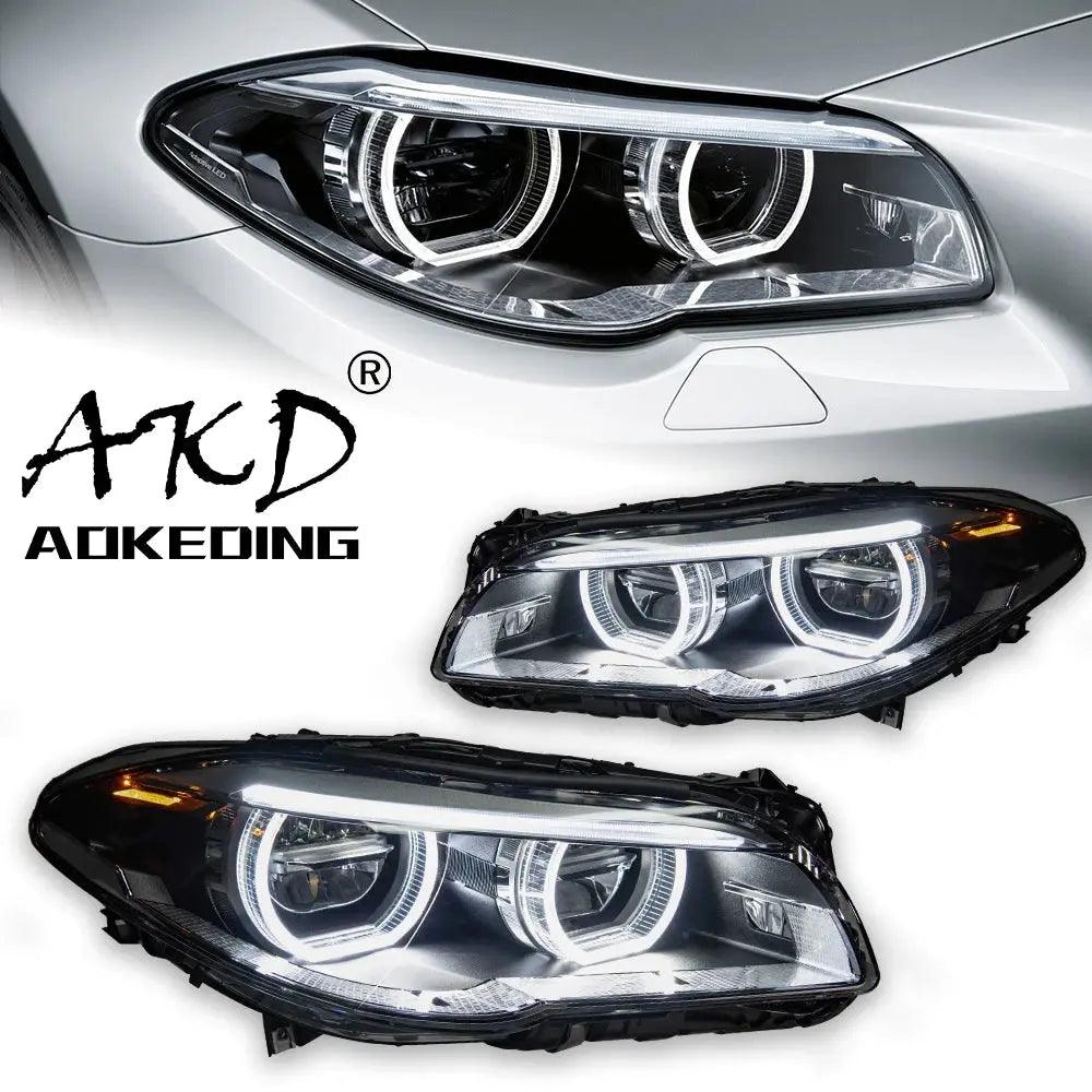 AKD Car Styling Head Lamp for BMW F10 Headlights 2010-2017 520i 525i 530i F18 LED Headlight DRL Projector Lens Auto Accessories - Auto Part Pro Switzerland