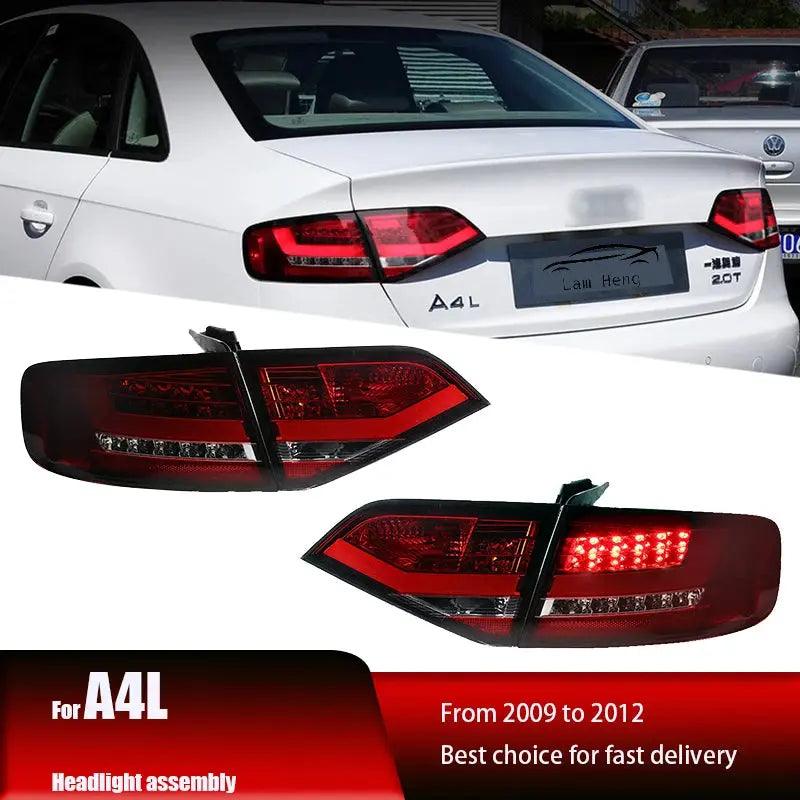 Applicable to 09-12 Audi A4L taillight assembly modified LED light guide running light brake light fog light black - Auto Part Pro Switzerland